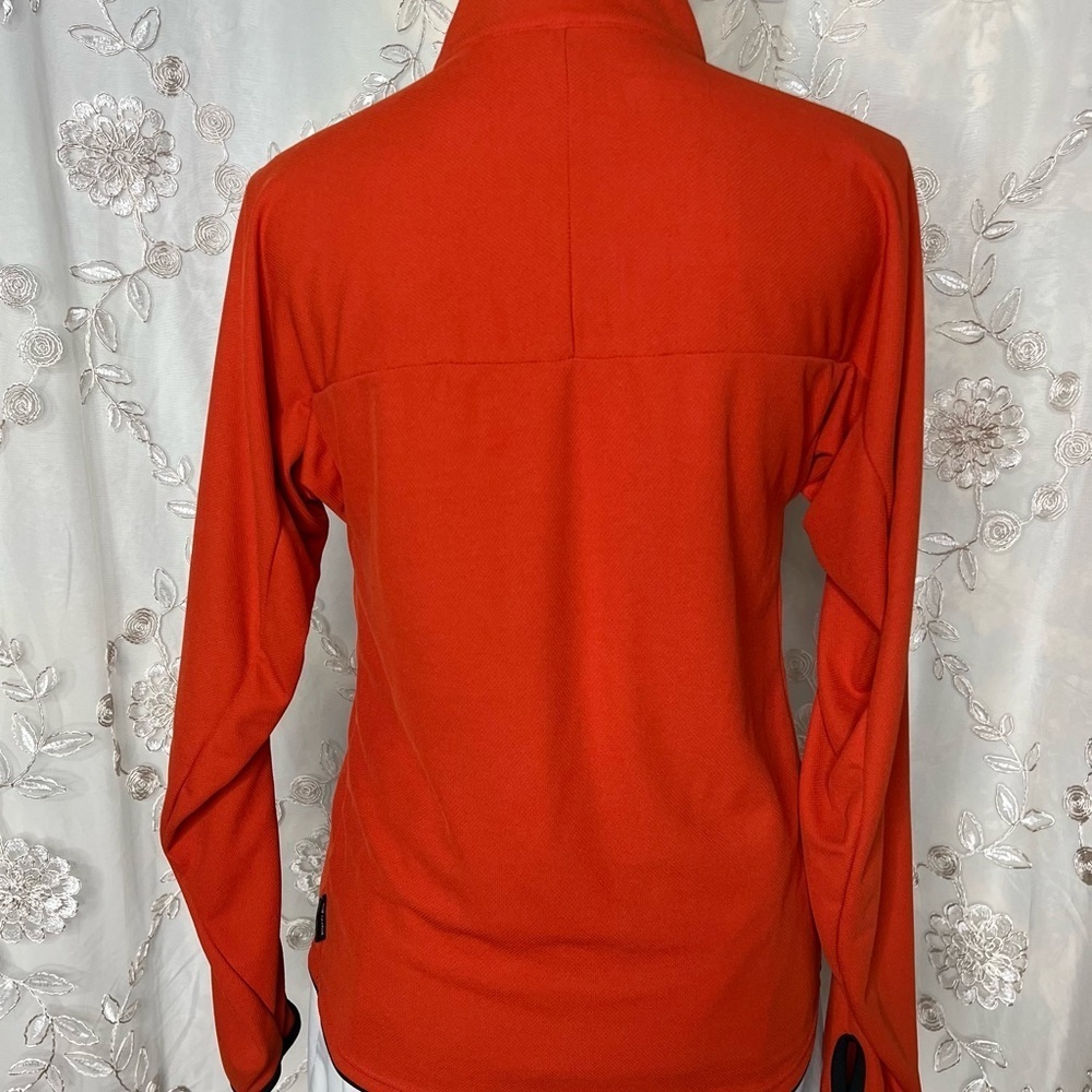 Reebok sz S, orange, half zipper, pullover shirt.  - Picture 10 of 11